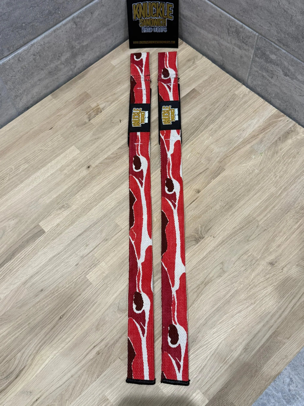 Bacon Weight Lifting Straps